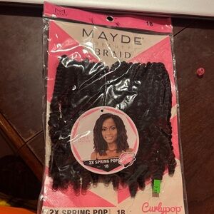 Curlypop 2X Spring Pop Braid - Black